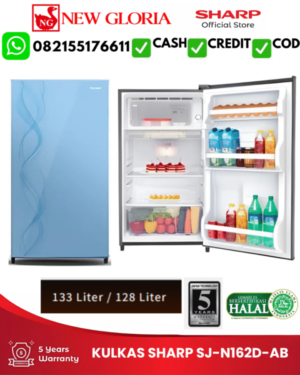 KULKAS SHARP SJ-N162D-AB