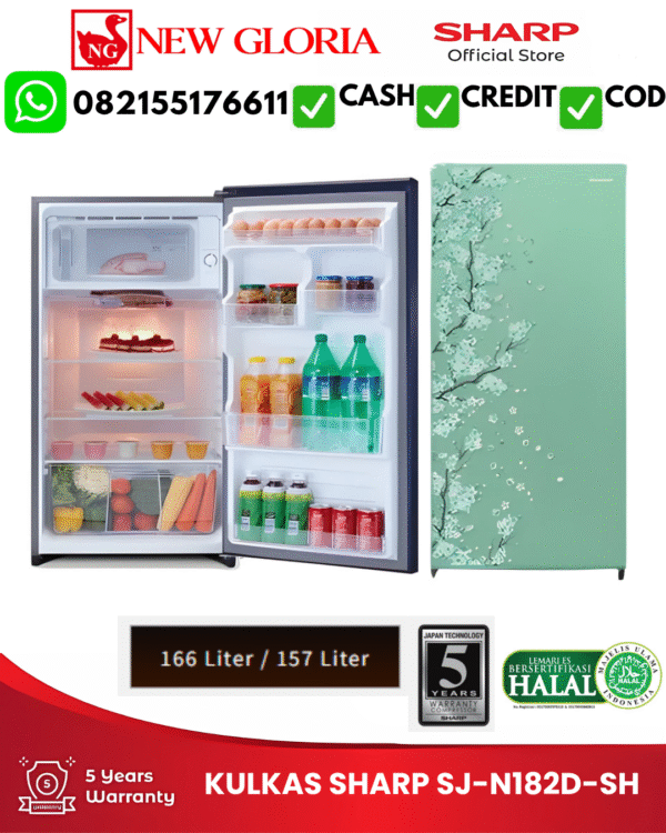 KULKAS SHARP SJ-N162D-SH