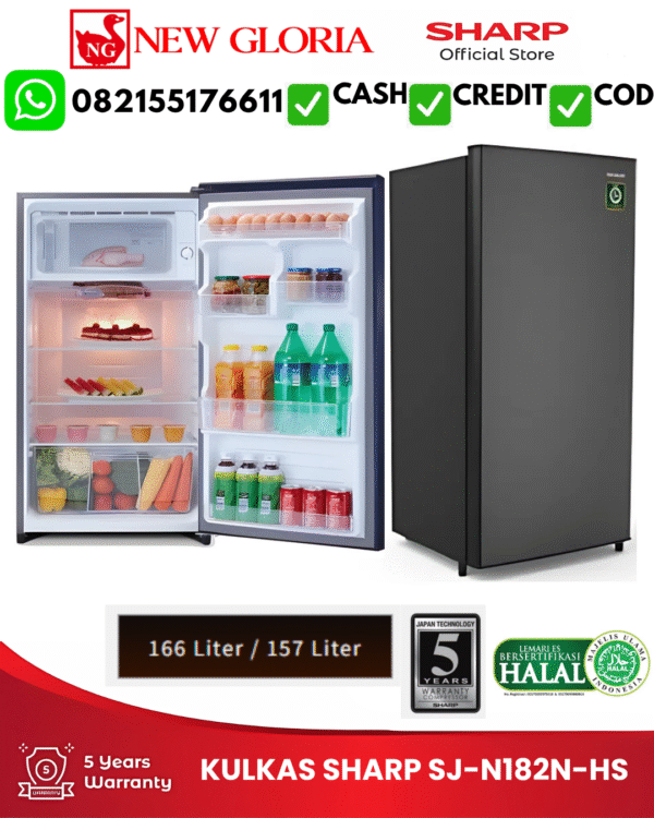 KULKAS SHARP SJ-N182N-HS