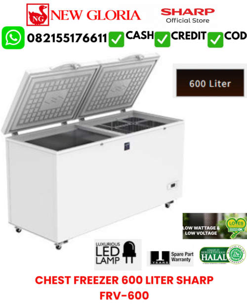 CHEST FREEZER 600 LITER SHARP FRV-600