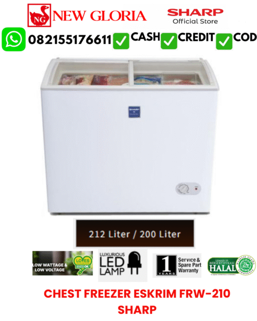 CHEST FREEZER ESKRIM FRW-210 SHARP