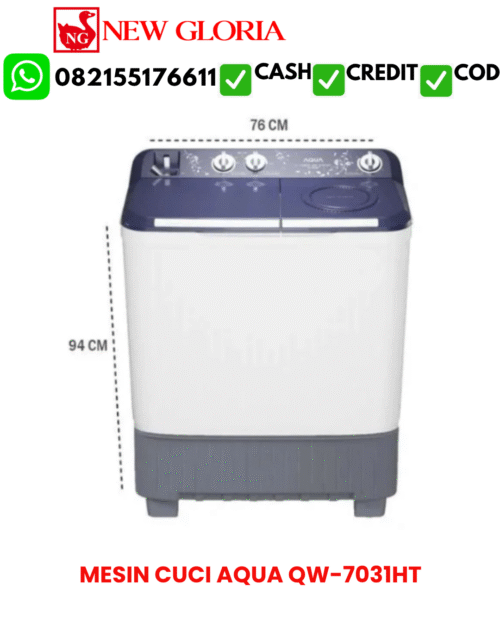 MESIN CUCI AQUA QW-7031HT