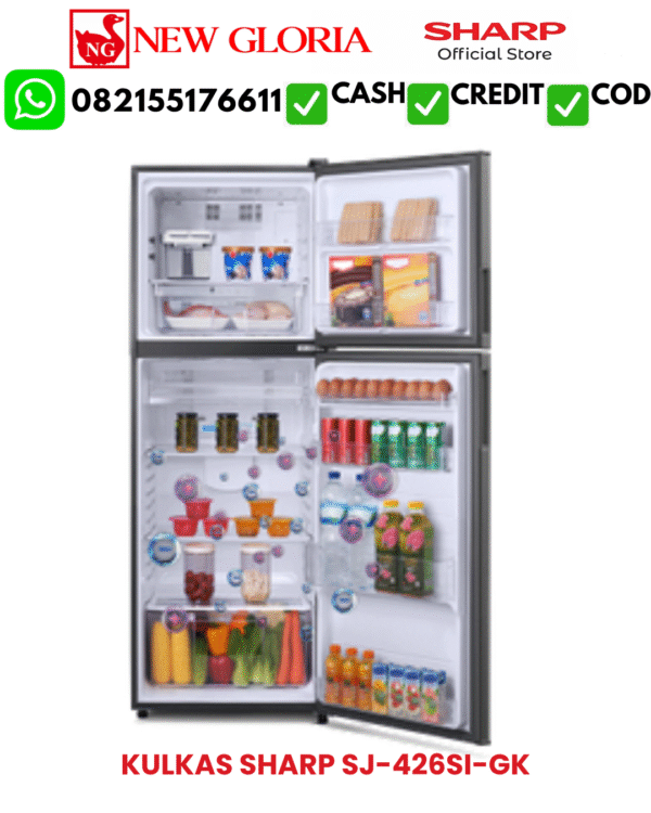 KULKAS SHARP SJ-426SI-GK