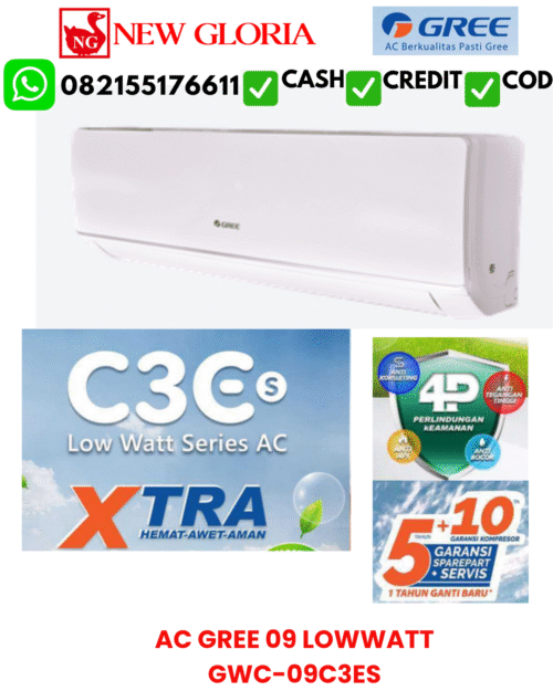 AC GREE 09 LOWWATT GWC-09C3ES 1PK