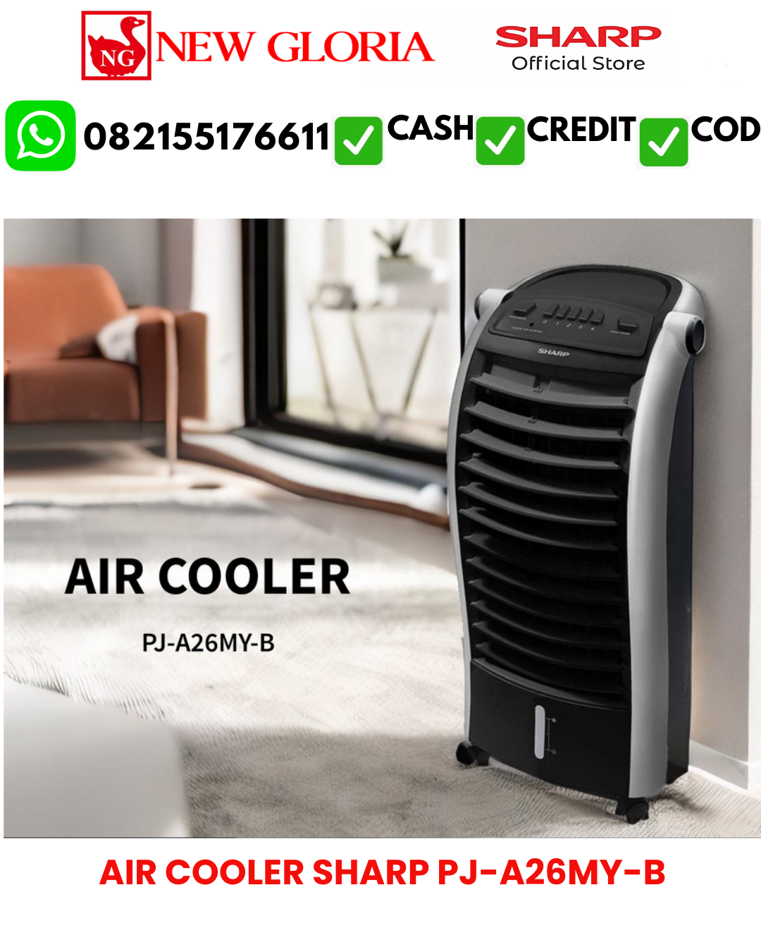 AIR COOLER SHARP PJ-A26MY-B