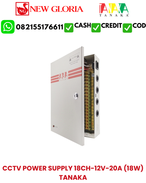 CCTV POWER SUPPLY 18CH-12V-20A (18W) TANAKA