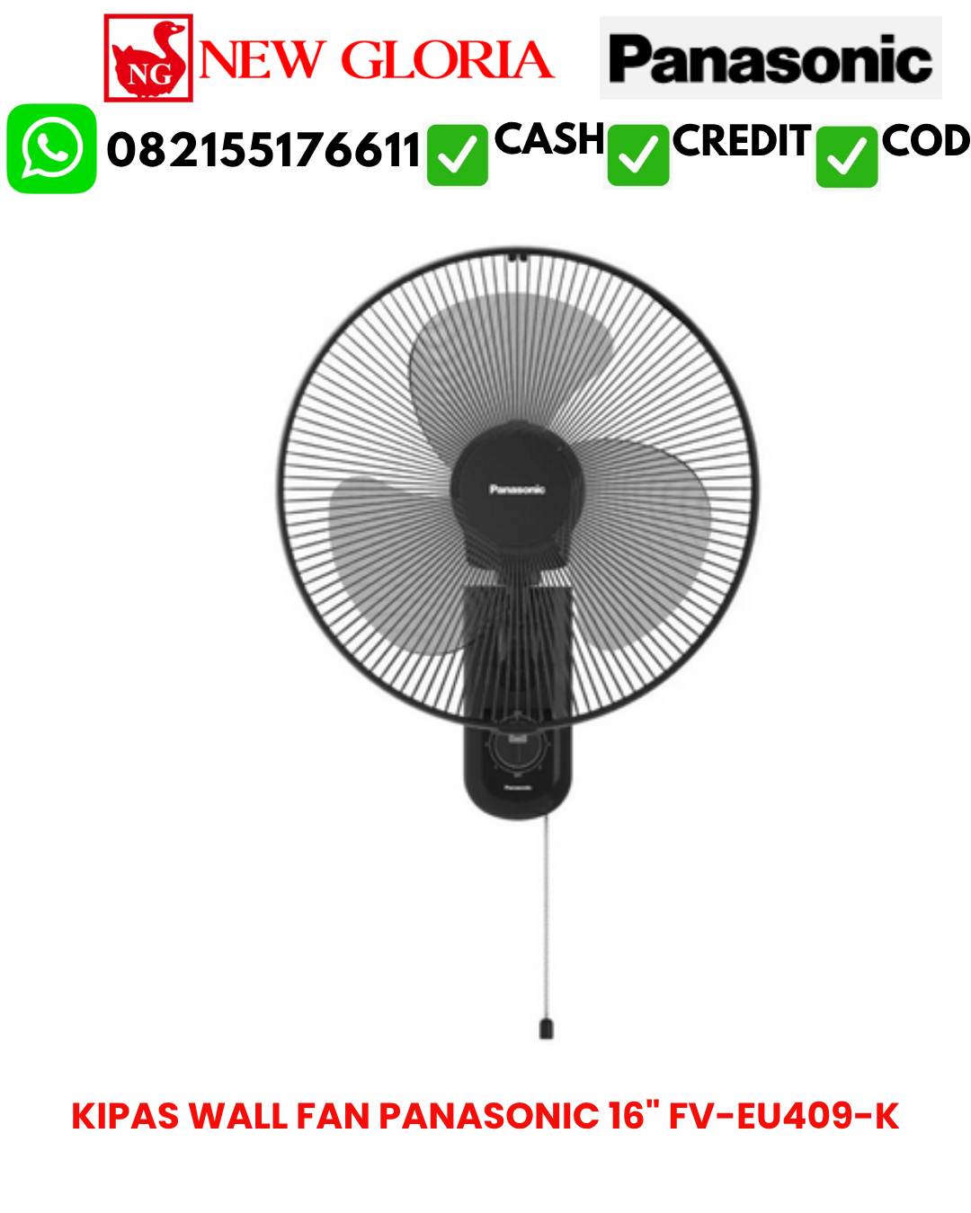 KIPAS WALL FAN COSMOS 16″ WFO