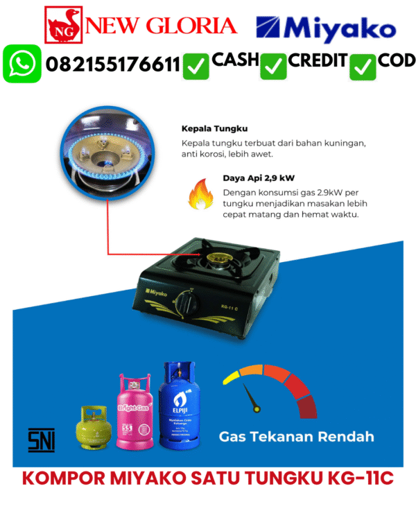 KOMPOR MIYAKO SATU TUNGKU KG-11C