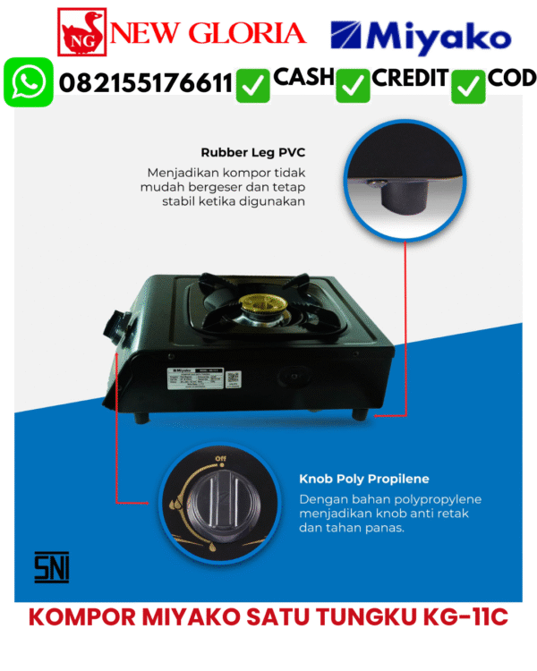 KOMPOR MIYAKO SATU TUNGKU KG-11C