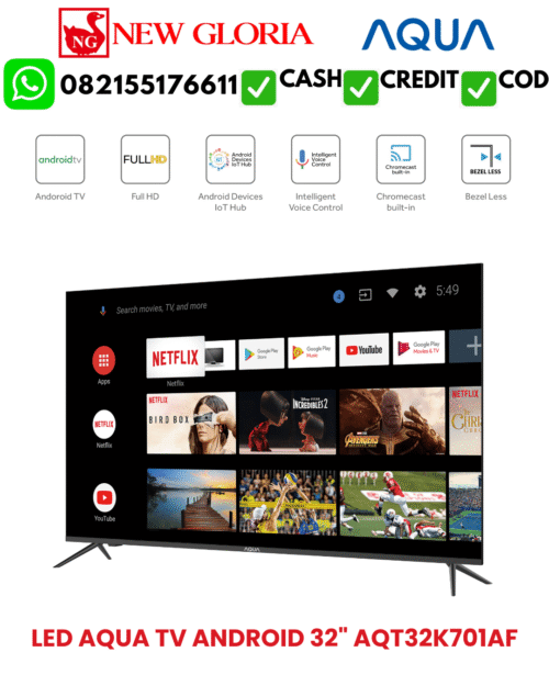 LED AQUA TV ANDROID 32" AQT32K701AF