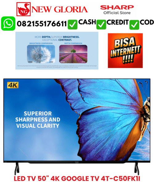 LED TV 50" 4K GOOGLE TV 4T-C50FK1I