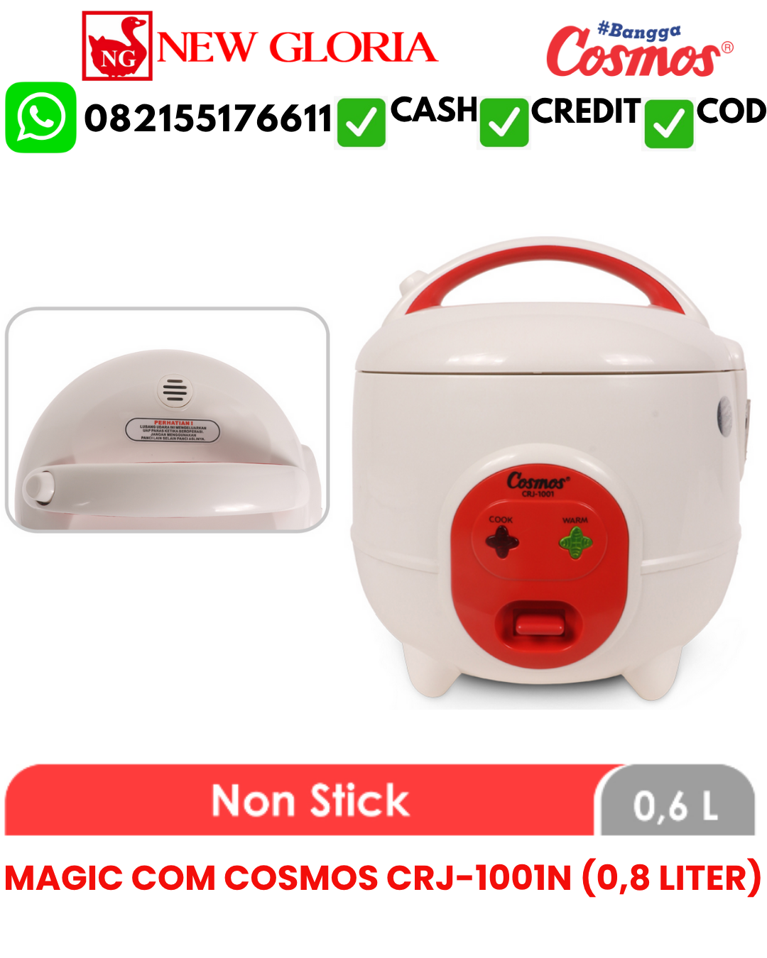 MAGIC COM COSMOS CRJ-1001N (0,8 LITER)