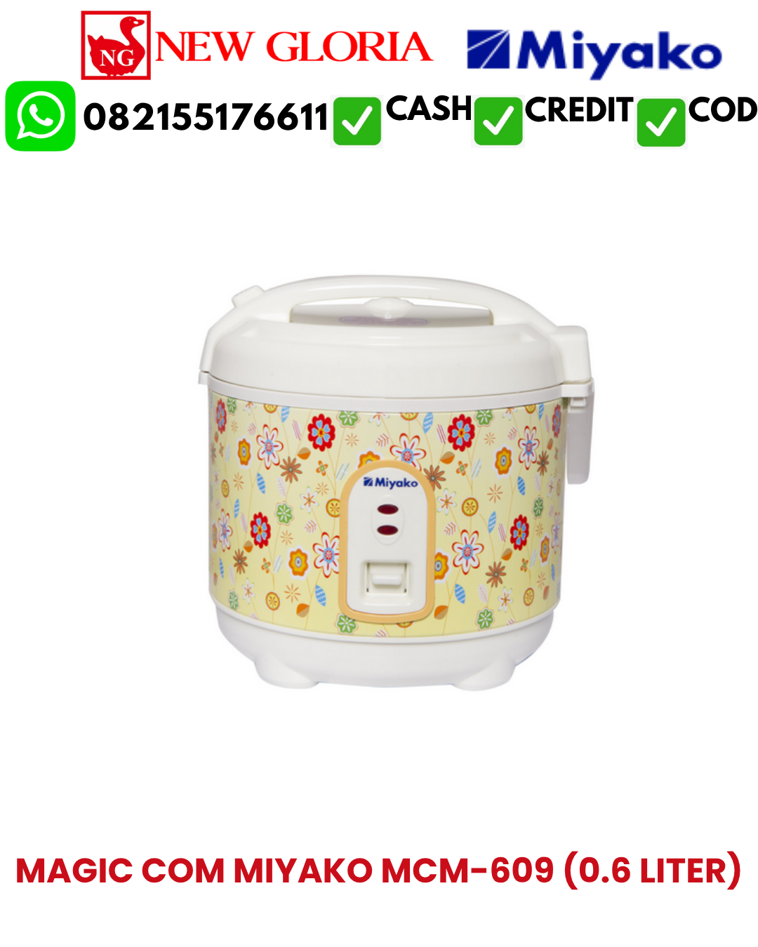 MAGIC COM MIYAKO MCM-609 (0.6 LITER)