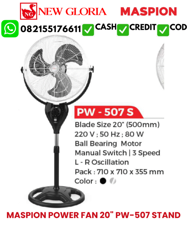 MASPION-POWER-FAN-20-PW-507-STAND.png MASPION POWER FAN 20" PW-507 STAND