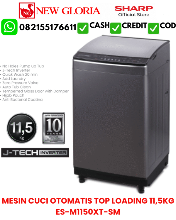MESIN-CUCI-OTOMATIS-TOP-LOADING-115KG-ES-M1150XT-SM.png MESIN CUCI OTOMATIS TOP LOADING 11,5KG ES-M1150XT-SM