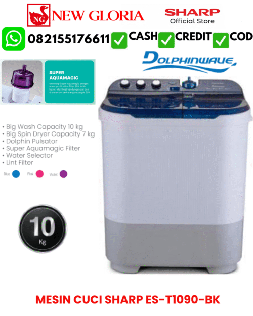 MESIN CUCI SHARP ES-T1090-BK