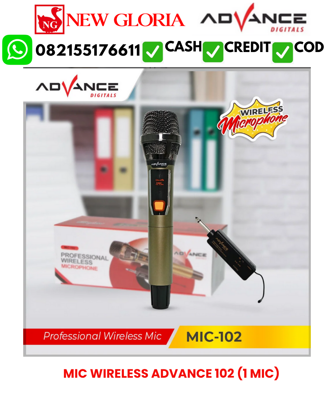 MIC WIRELESS ADVANCE 102 (1 MIC)