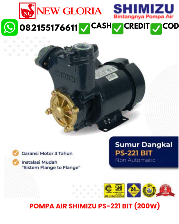 POMPA AIR SHIMIZU PS-221 BIT (200W)