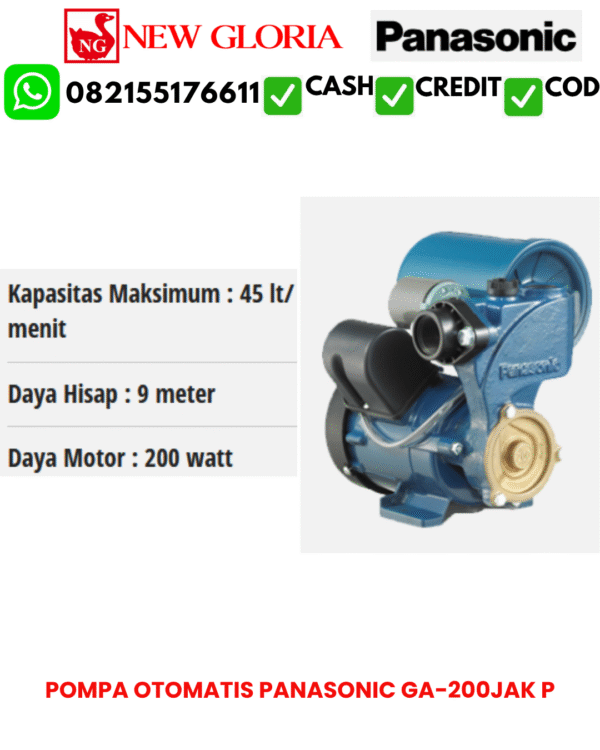 POMPA OTOMATIS PANASONIC GA-200JAK P