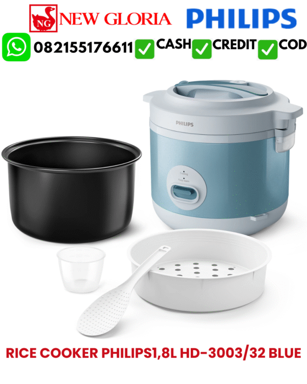 RICE COOKER PHILIPS1,8L HD-3003/32 BLUE