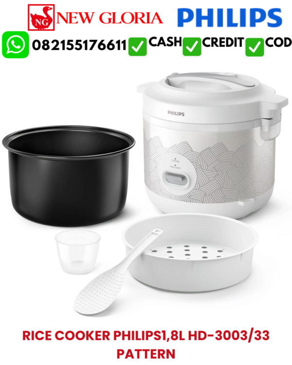 RICE COOKER PHILIPS1,8L HD-3003/33 PATTERN