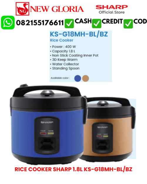 RICE COOKER SHARP 1.8L KS-G18MH-BL