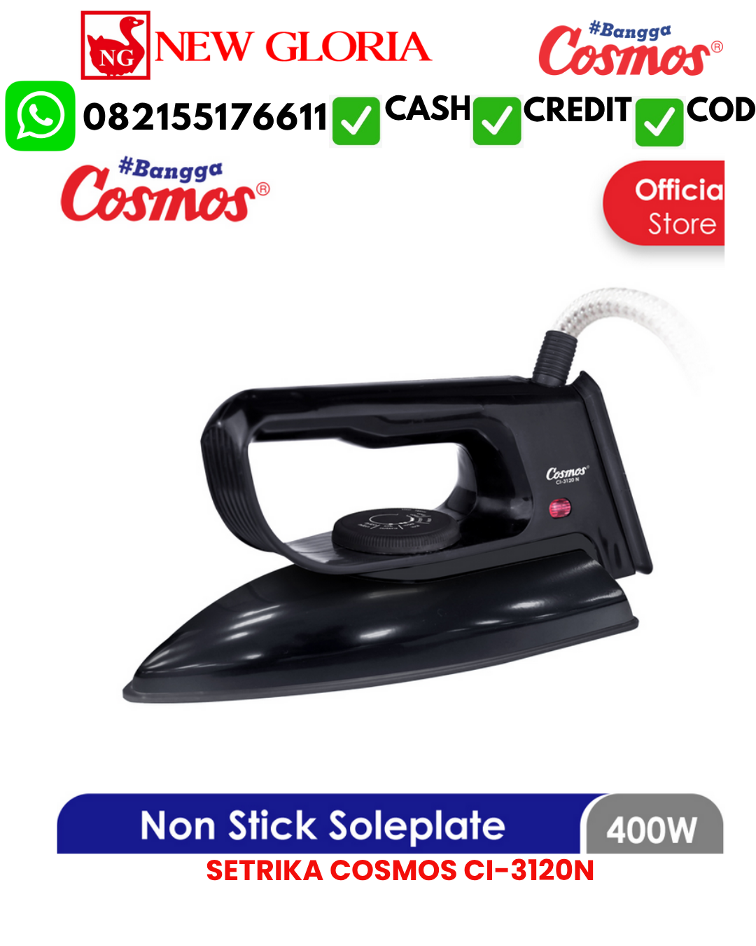 SETRIKA COSMOS CI-3120N