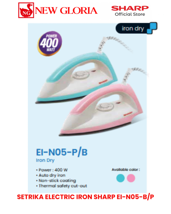 SETRIKA ELECTRIC IRON SHARP EI-N05-B
