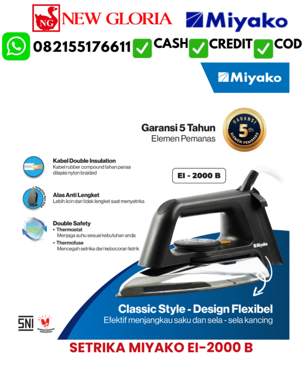 SETRIKA MIYAKO EI-2000 B