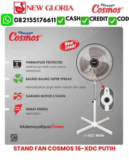 STAND FAN COSMOS 16-XDC PUTIH