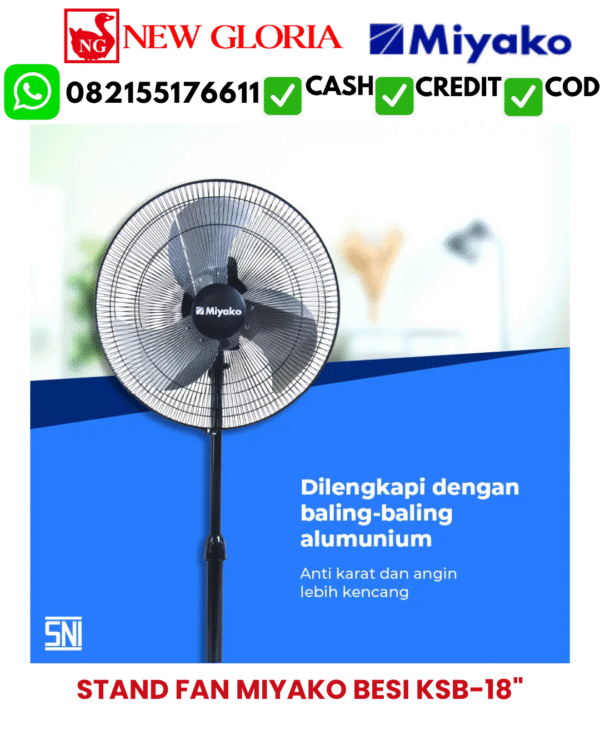 STAND FAN MIYAKO BESI KSB-18"