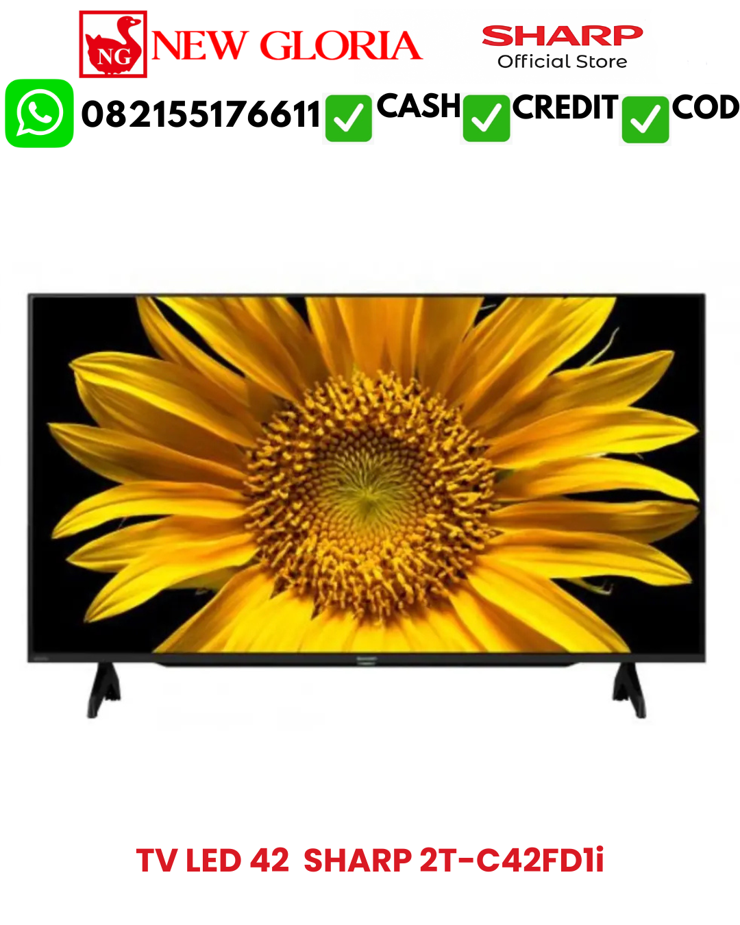 TV LED 42  SHARP 2T-C42FD1i